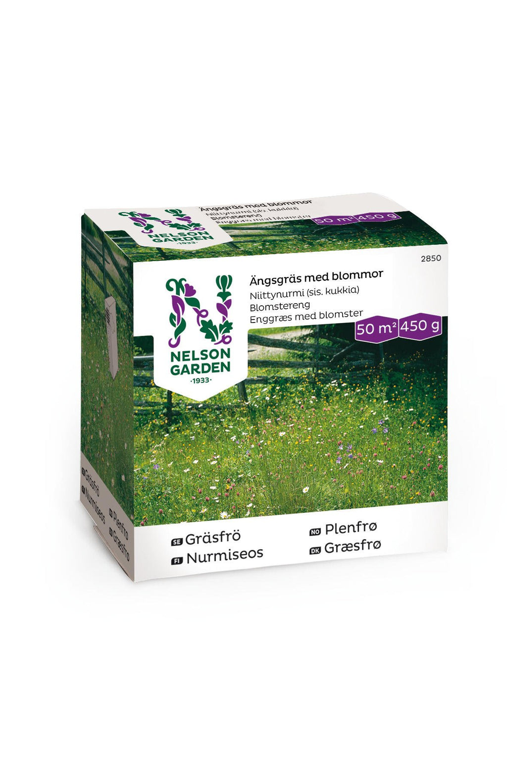 Gräsfrö Ängsgräs med blommor