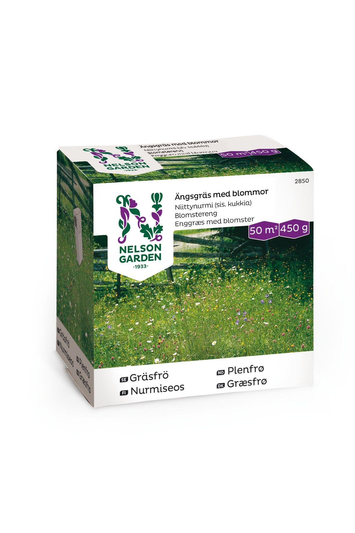 Gräsfrö Ängsgräs med blommor