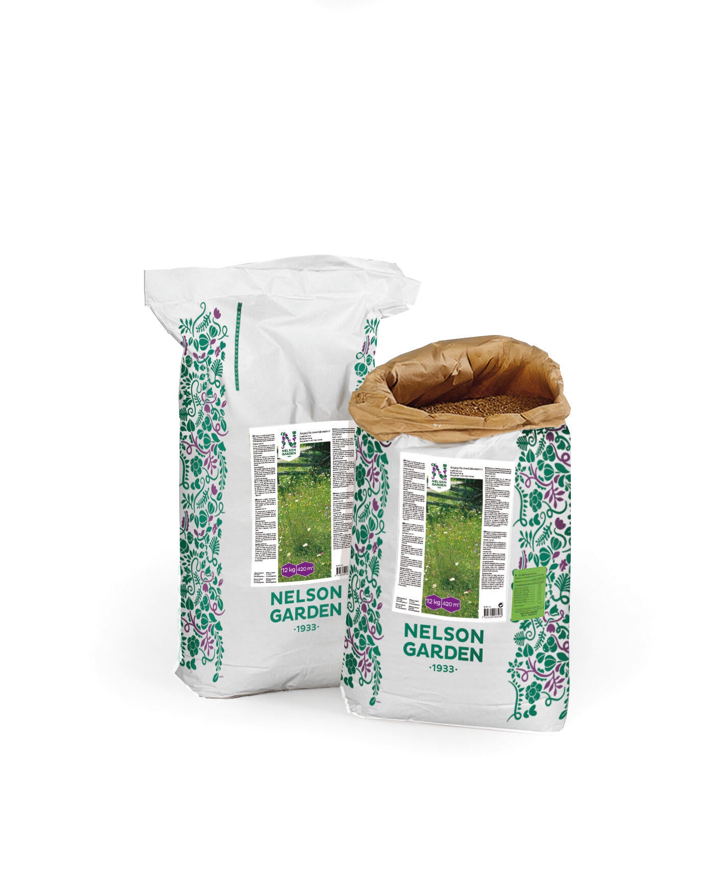 Gräsfrö Ängsgräs med blommor