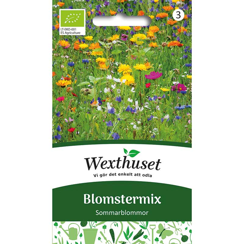 Blomstermix Sommarblommor, ekologisk
