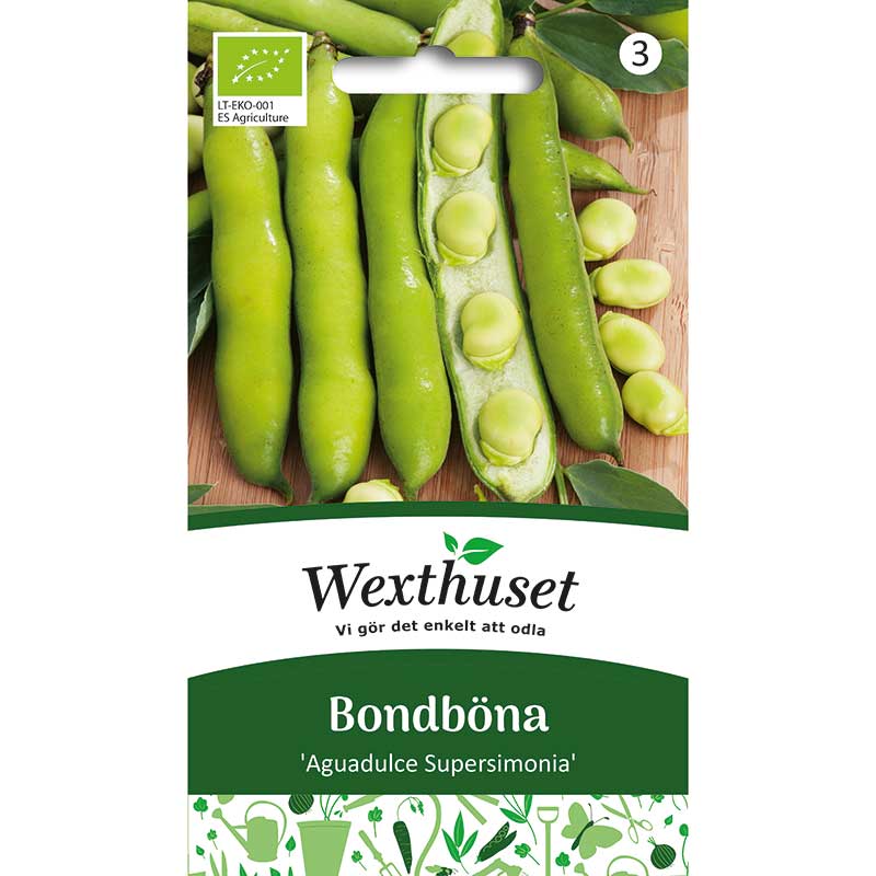 Bondböna 'Aguadulce Supersimonia', ekologisk