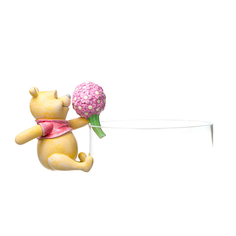 Krukdekoration Nalle Puh med blommor