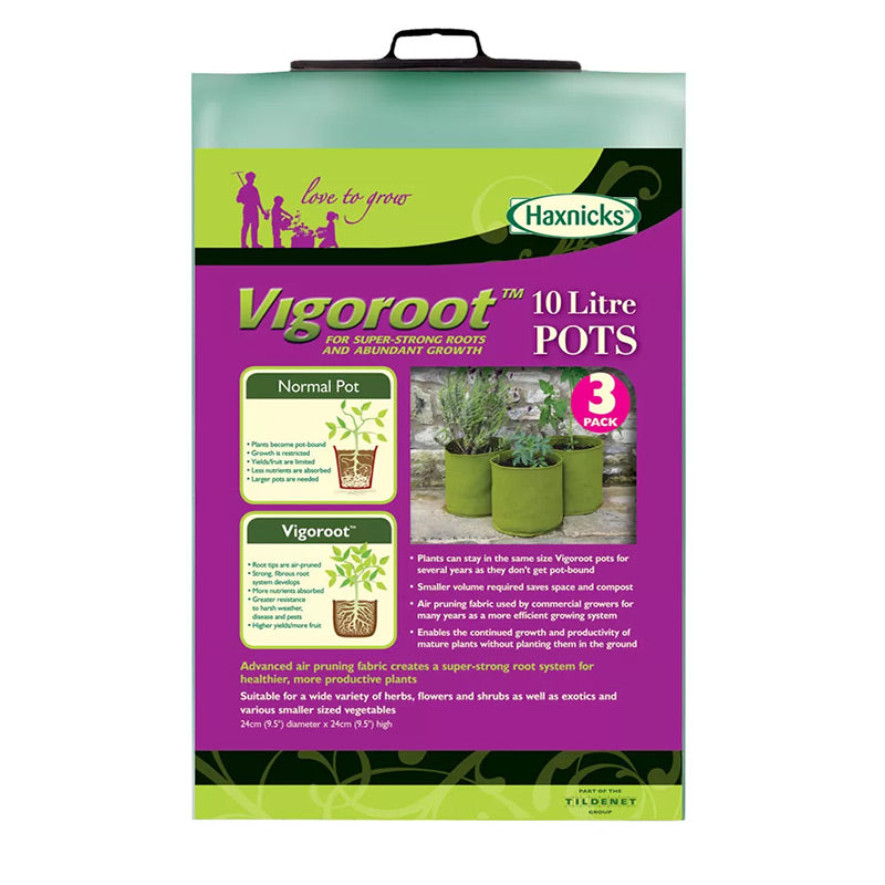 Vigoroot Odlingssäck 10L, 3-pack